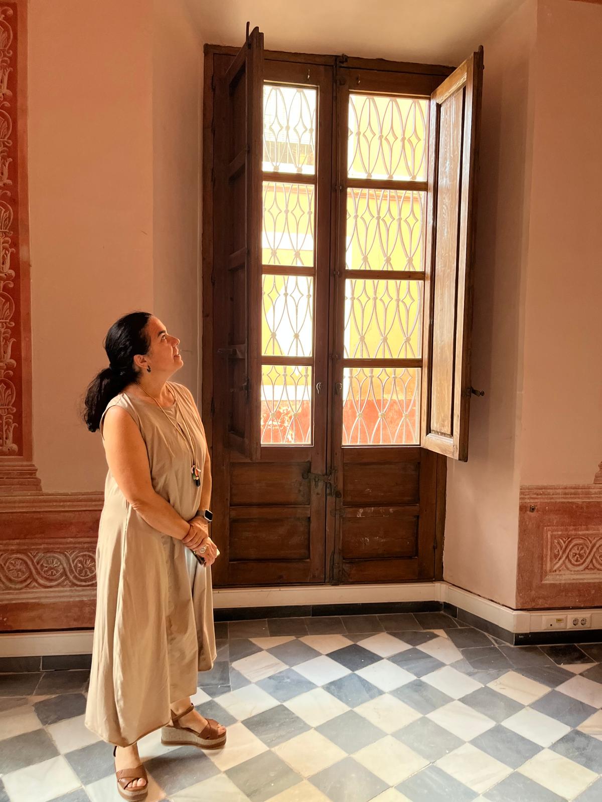 La emblemática ‘Sala Rosa’ del Palacete Torcuato Soler Bolea recupera su esplendor.