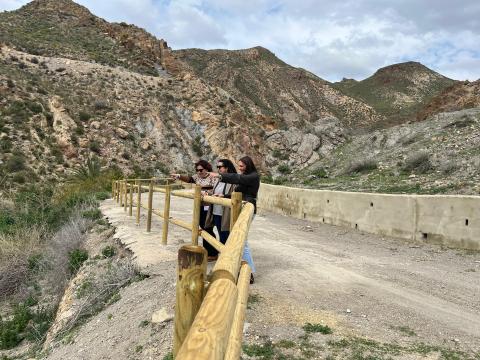 Obras de adecuación del nuevo sendero de acceso al yacimiento de Fuente Álamo